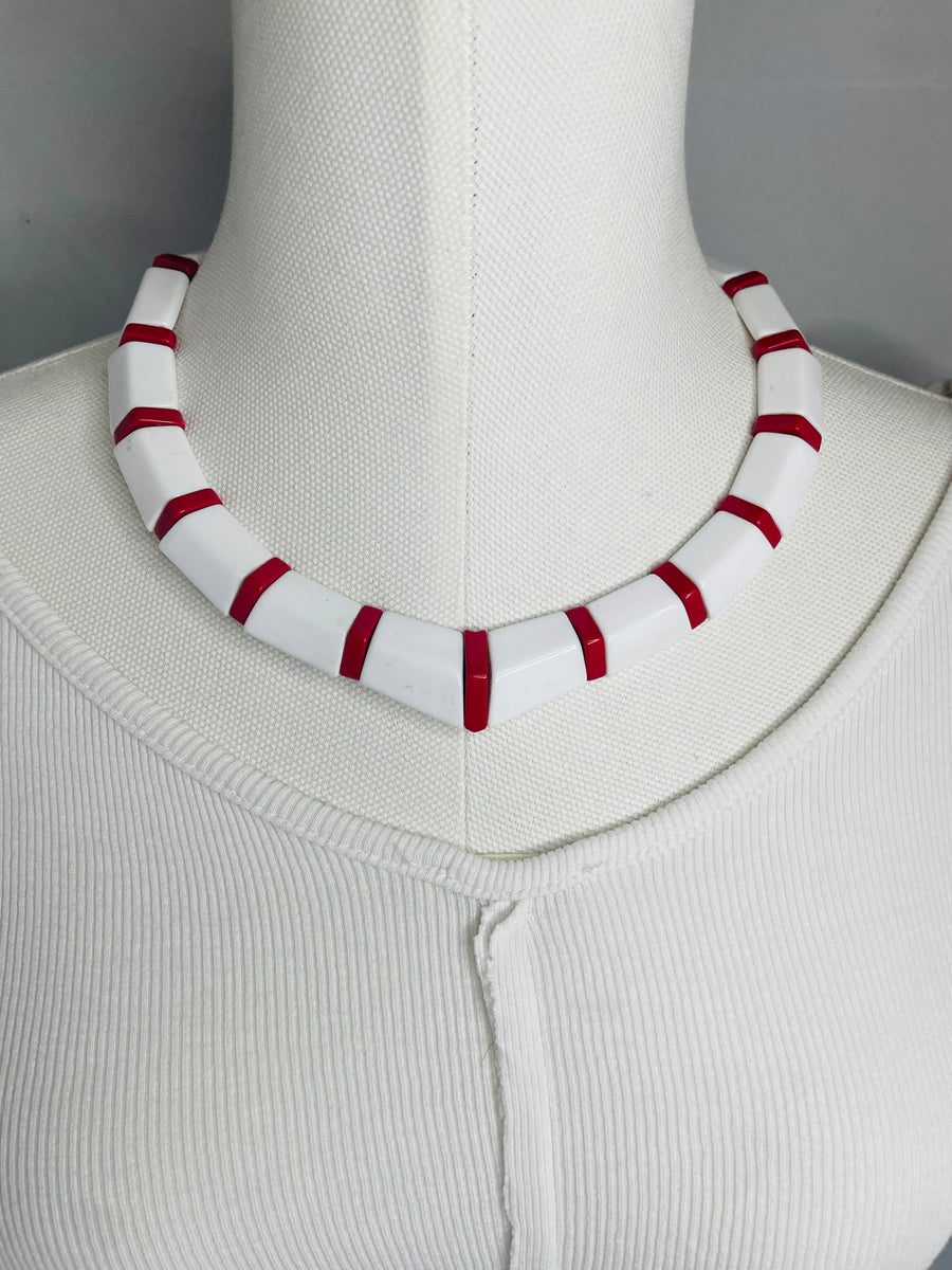 Vintage V Necklace by The Vintage Jewel from Robin Boutique.