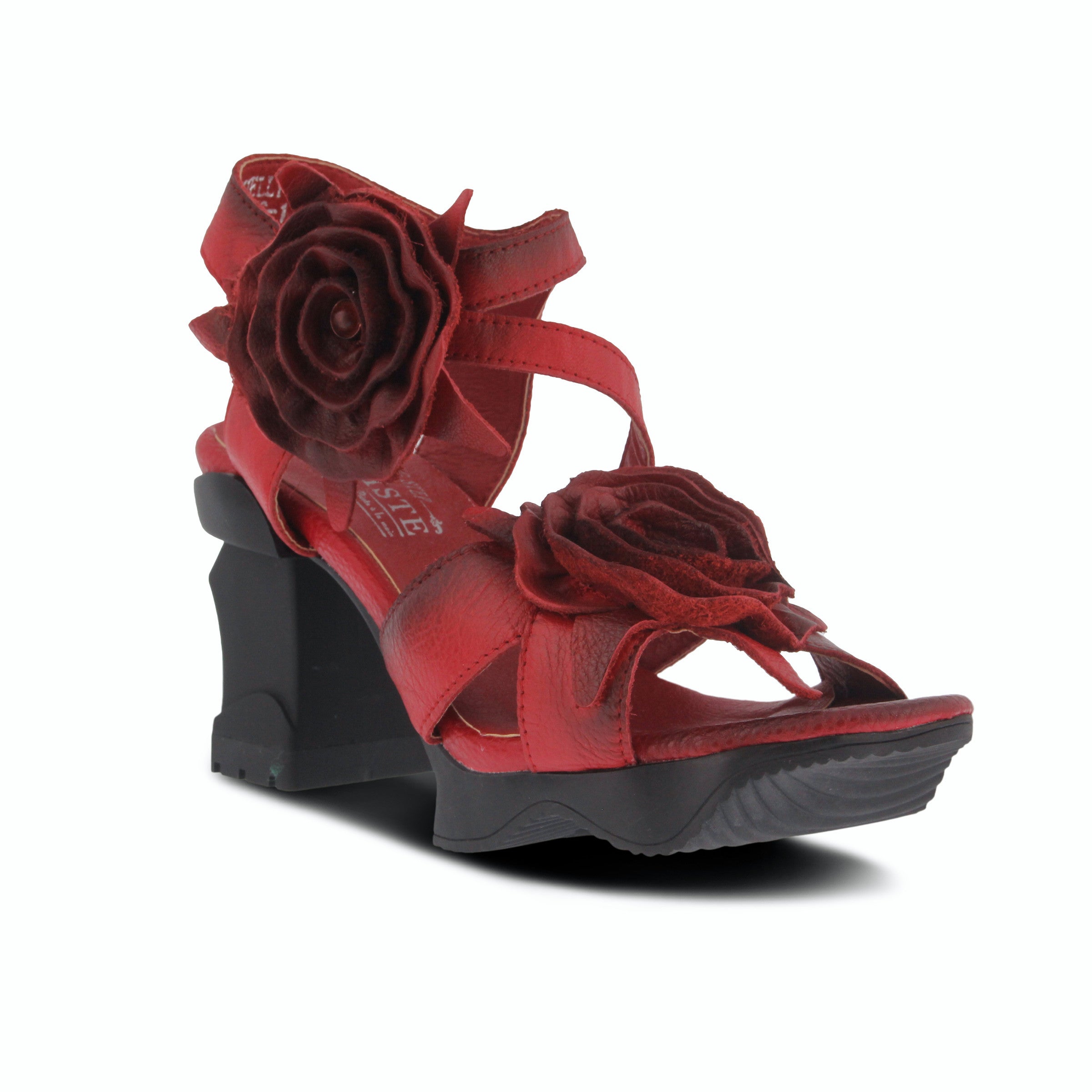 L'Artiste Shelly Flower Platform Leather Shoe Robin Boutique