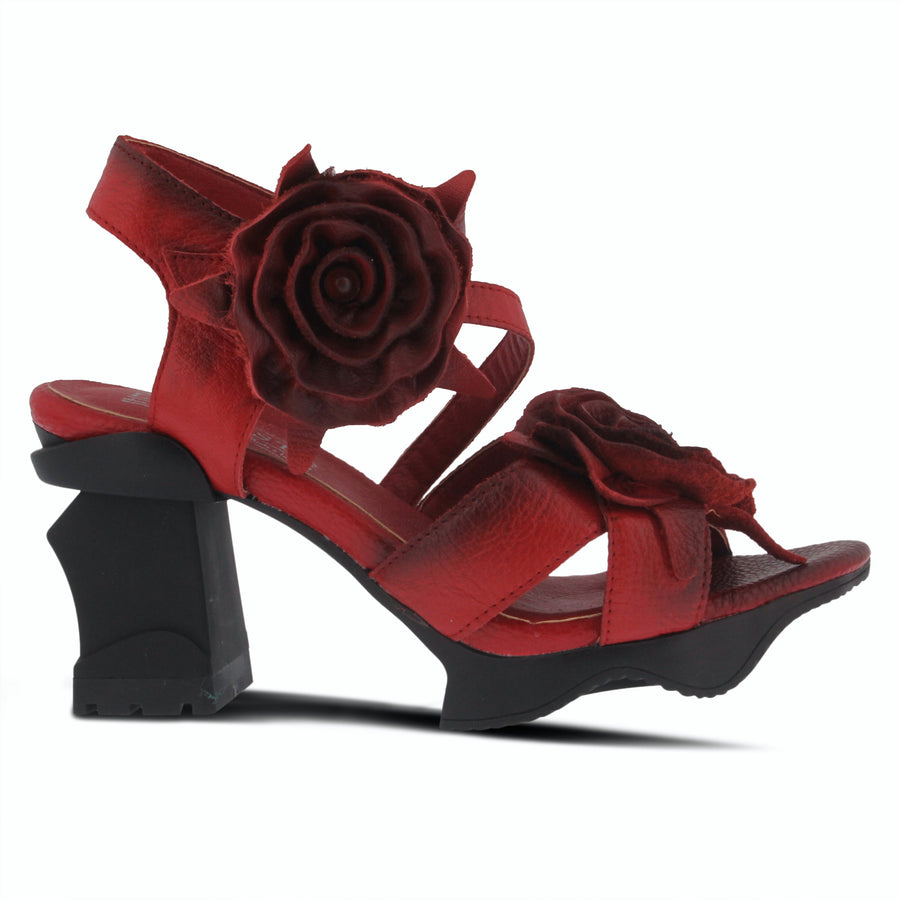 L'Artiste Shelly Flower Platform Leather Shoe