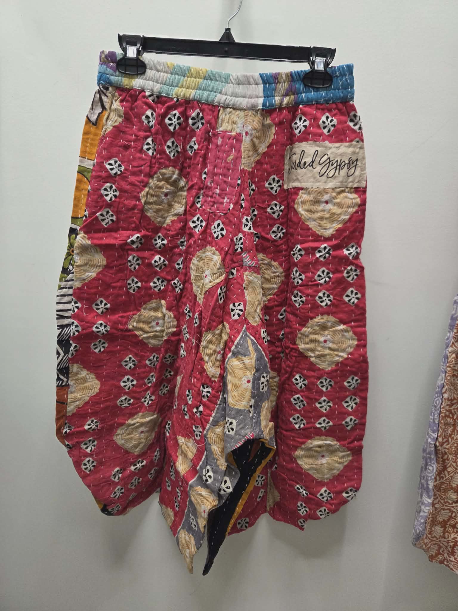 Kantha Sunrise Crop Pants "Onyx" by Jaded Gypsy Robin Boutique