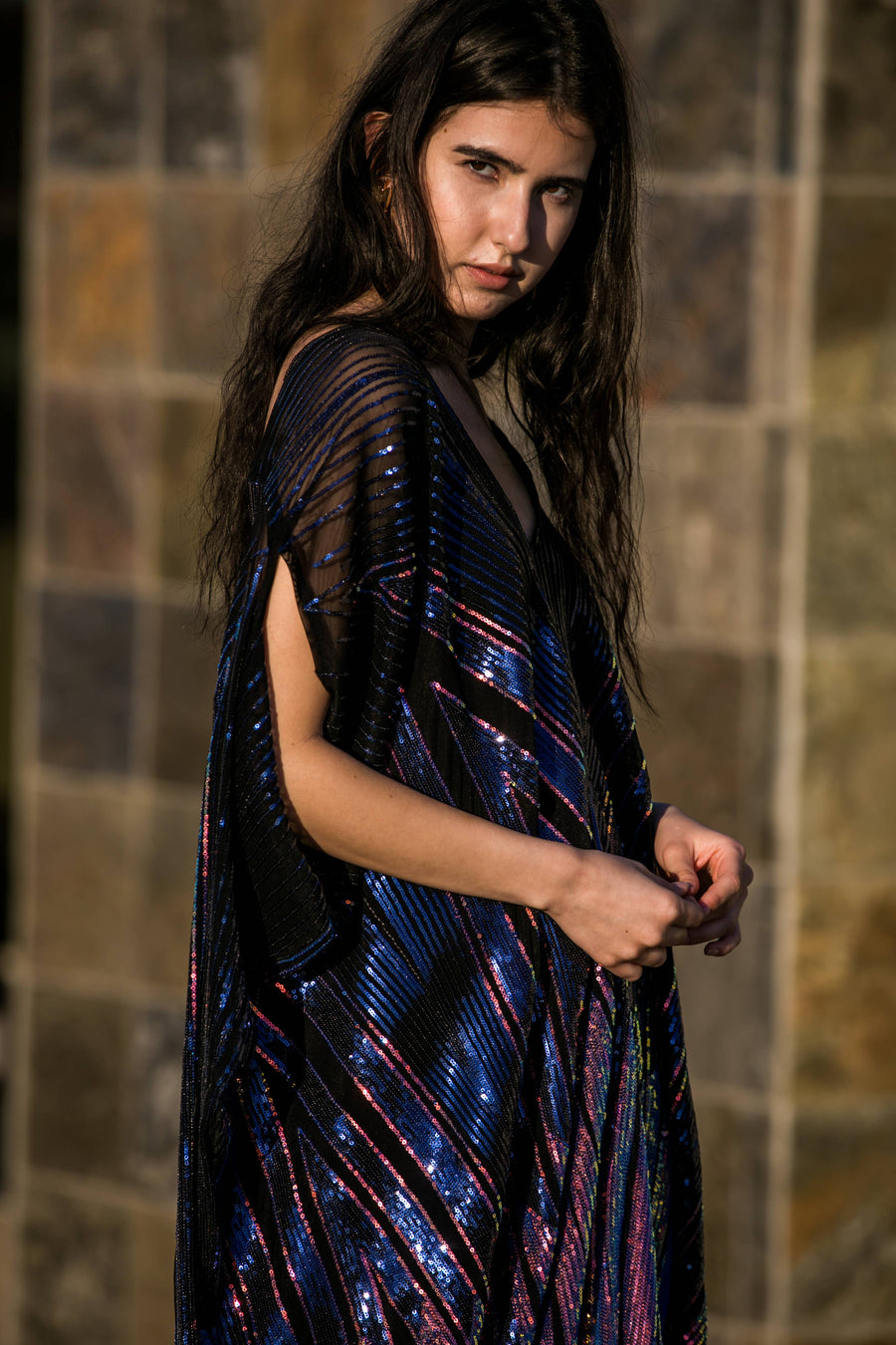 Midnight Lotus Caftan