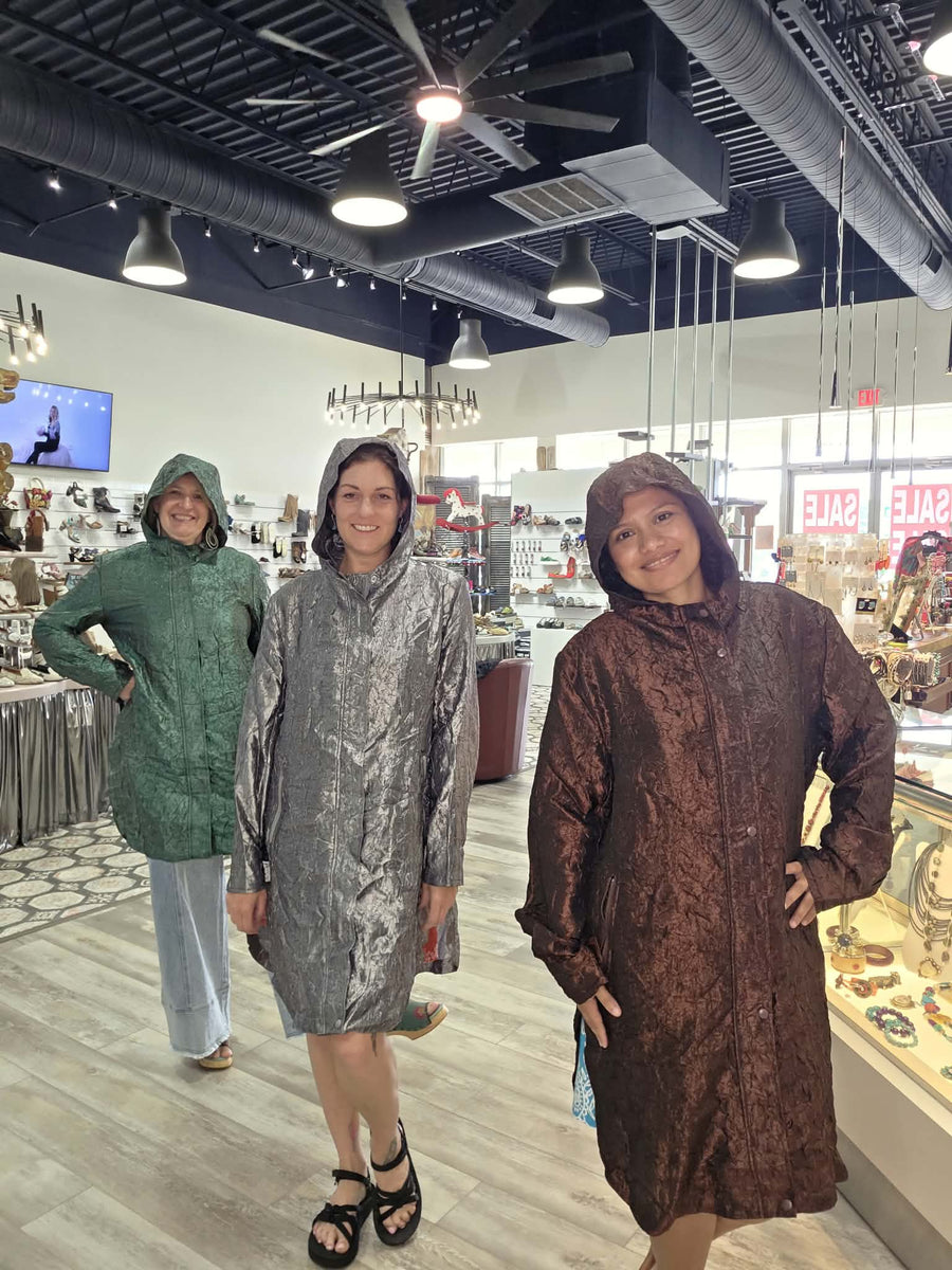 Storm Shimmer Packable Raincoat
