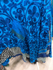 Crepe Sari Moonchild Slip Dress #241 by Kantha Bae