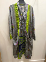 Rasgulla Sari Ruched Dress #200 by Kantha Bae