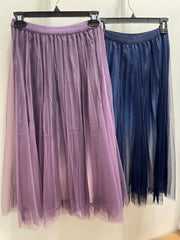 Ombre and Glitter Mesh Skirt by EllyNDale