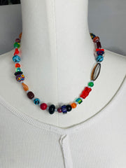 Purple Glass Necklace by The Vintage Jewel