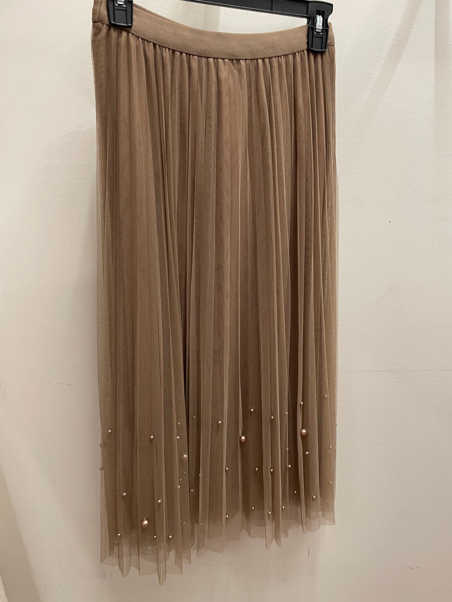 Fairy Pleated Mesh Skirt with Pearls by EllyNDale