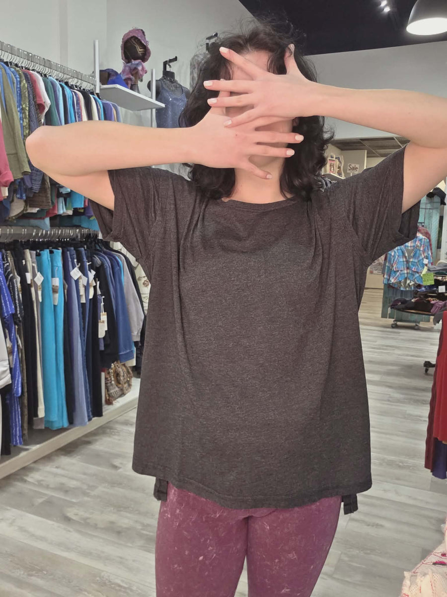 Mineral Washed Short Sleeve Tee by Rae Mode