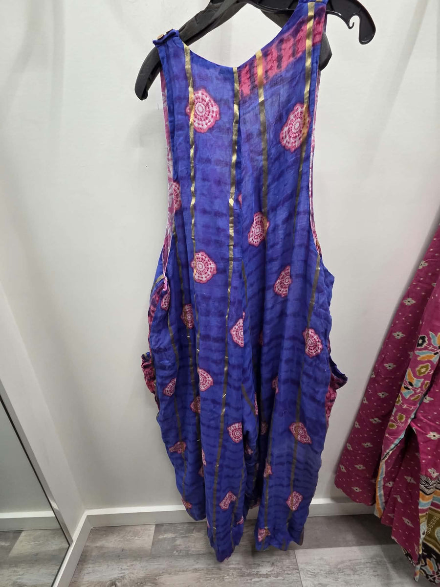 Duality Sari Harmony Wide Leg Jumpsuit #1041 by Kantha Bae