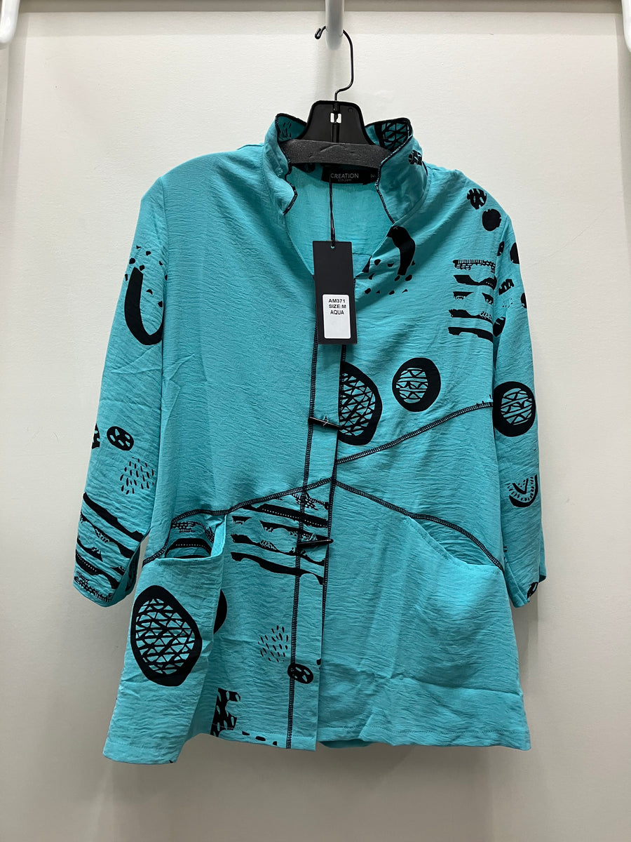 Horn Button Top by Creations