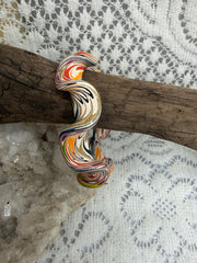 Painted Shellac Ruffle Bracelet