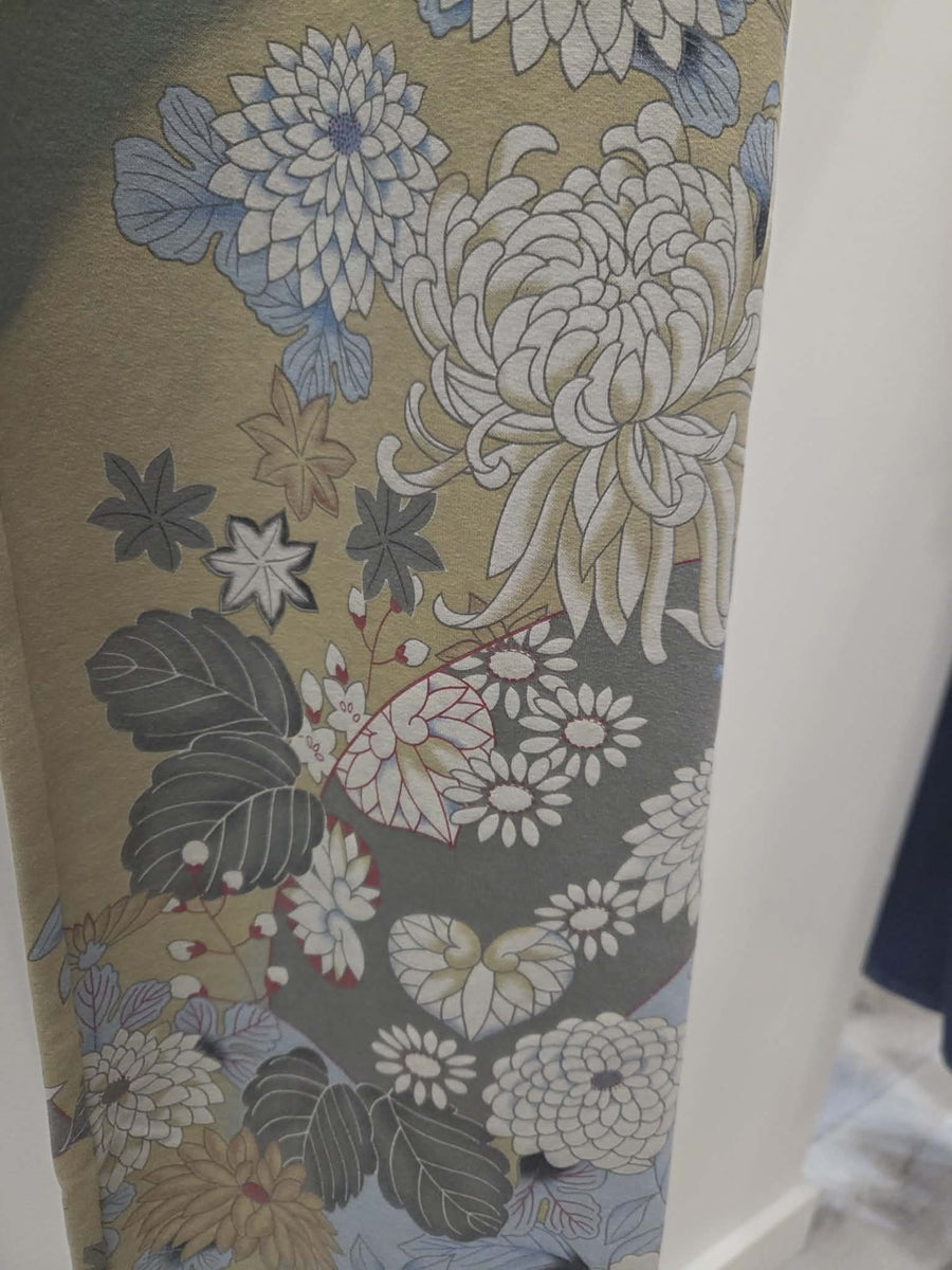 Zen Pant in Chrysanthemum Print by Paparazzi Robin Boutique