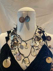 Pearl Button Earrings by The Vintage Jewel