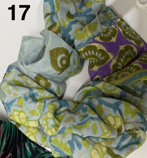 Nepalese Silk Scrunchie Hair Bands Robin Boutique