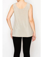 Sparkling Lurex Fabric Tank by Origami