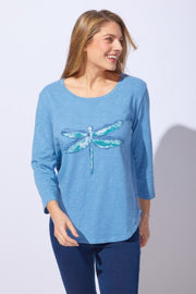 Destination 3/4 Sleeve Tee Dragonfly by Escape