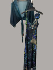 IPNG Design Maxi Slit Dress in "Love Language" Robin Boutique