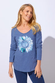 Destination Sunflower Laid Back Tee by Escape