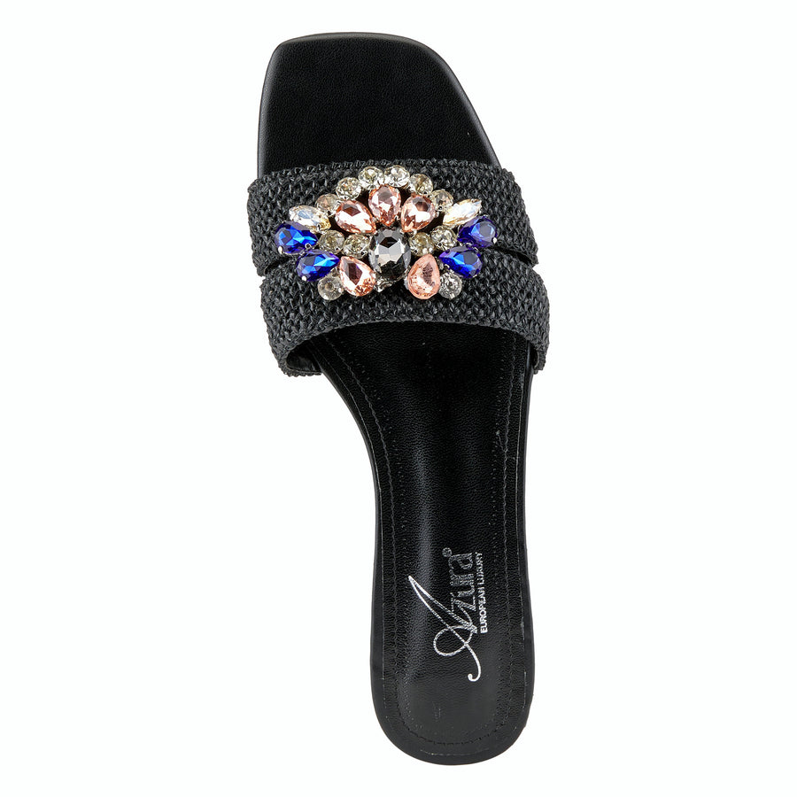 Azura Enamor Slide Sandals with Stones