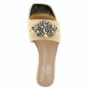 Azura Enamor Slide Sandals with Stones