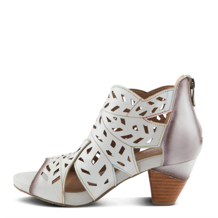 L'Artiste Icon Tooled Leather Ankle Sandal