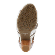 L'Artiste Icon Tooled Leather Ankle Sandal