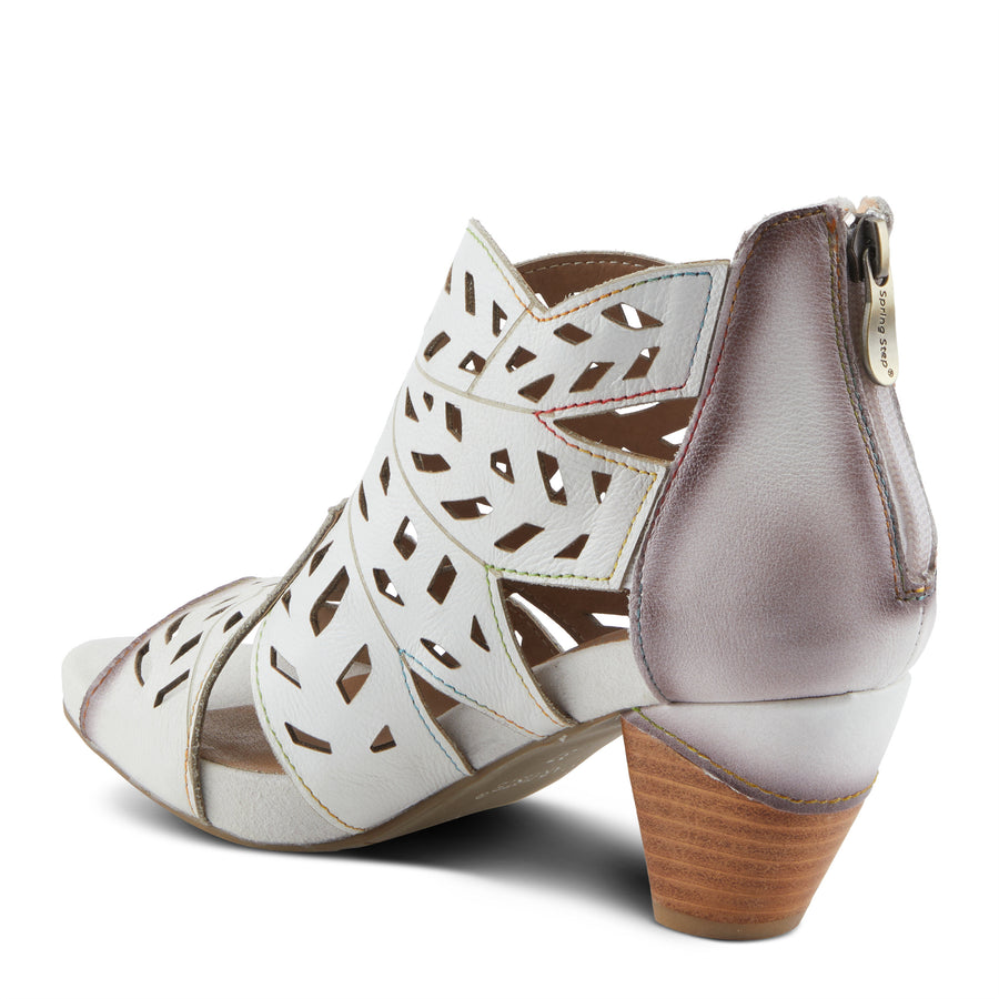 L'Artiste Icon Tooled Leather Ankle Sandal