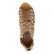 L'Artiste Icon Tooled Leather Ankle Sandal