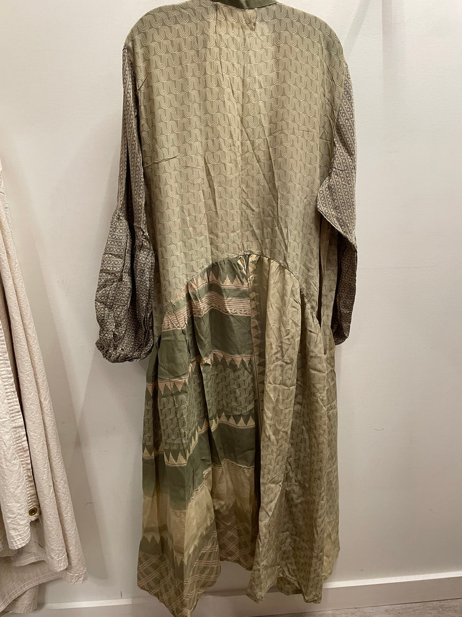 Crepe Sari Evermore Kimono #205 by Kantha Bae