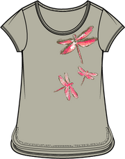 Destination Tee in Dragonflies by Escape