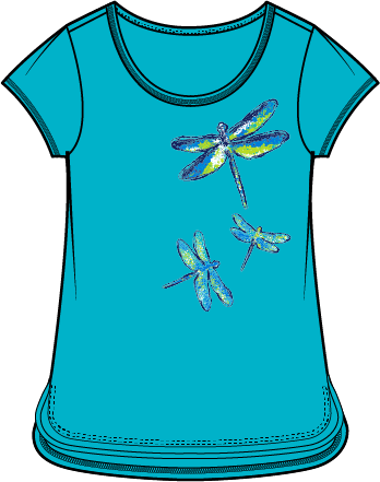 Destination Tee in Dragonflies by Escape
