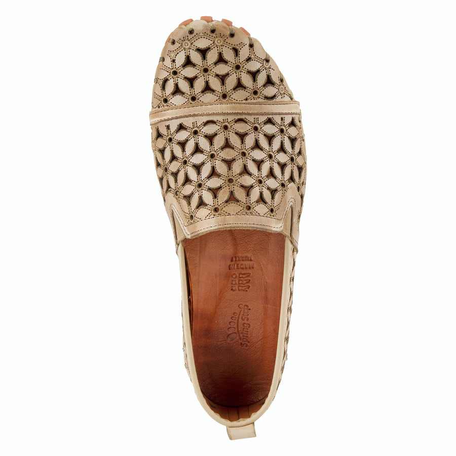 Spring Step Flowerflow Leather Slipon Moccasin Shoe