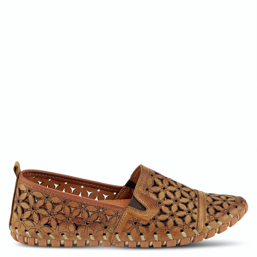 Spring Step Flowerflow Leather Slipon Moccasin ShoeShoe Robin Boutique