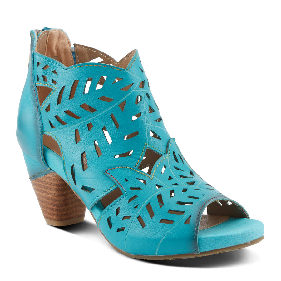 L'Artiste Icon Tooled Leather Ankle Sandal