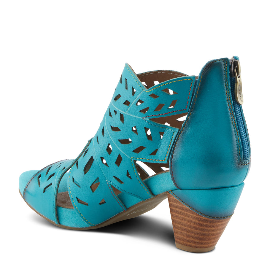 L'Artiste Icon Tooled Leather Ankle Sandal