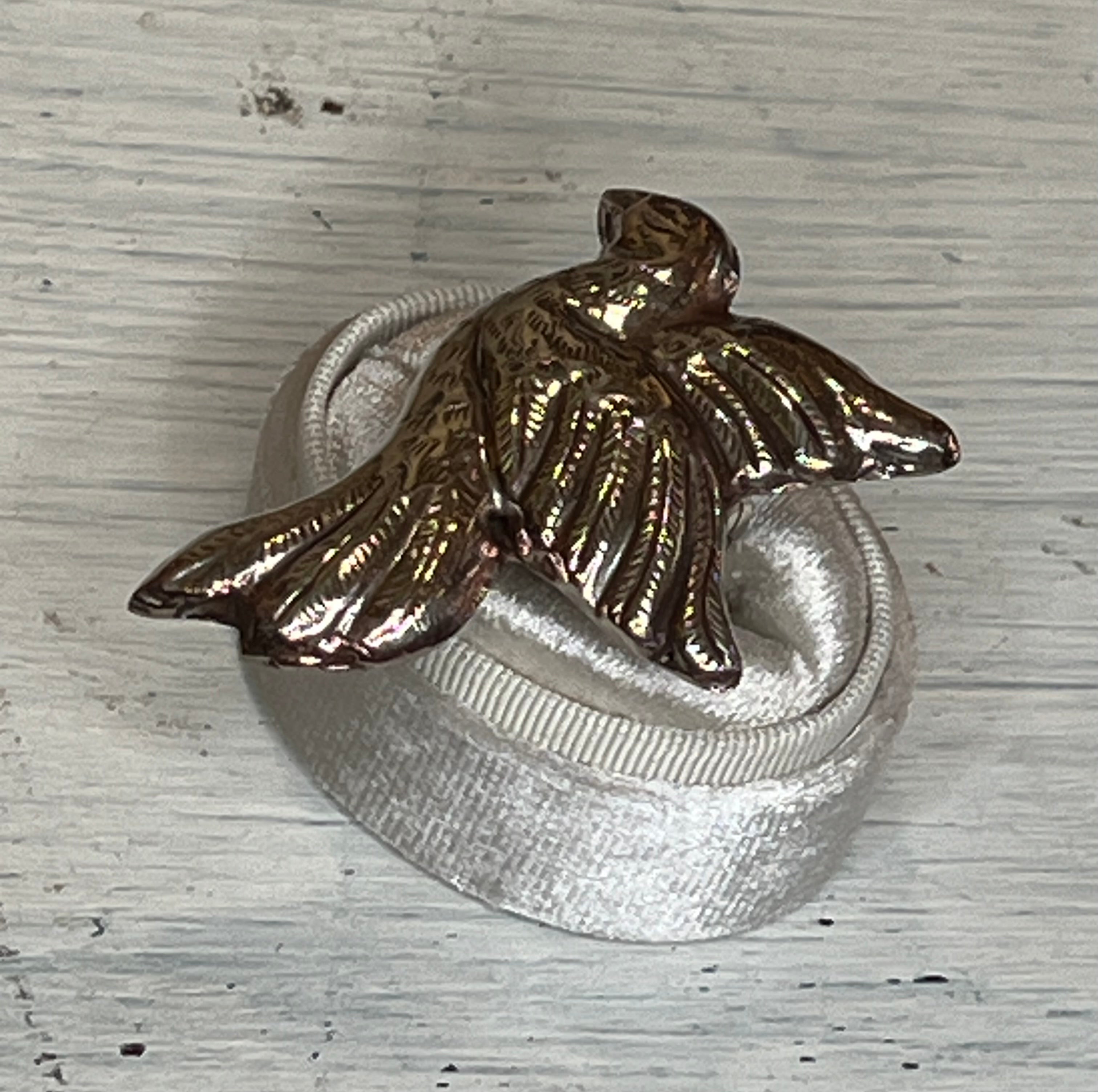 Silver Bird Adjustable Ornate Ring
