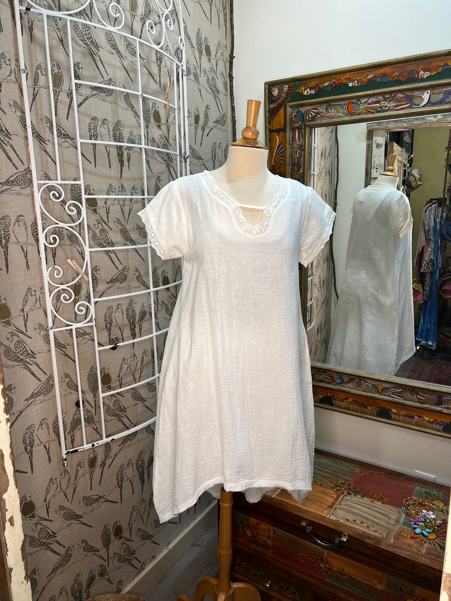 Gauze High-Low Dress by The Paper Lace