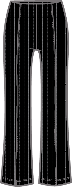 Pinstripe Kick Flare by Olivia