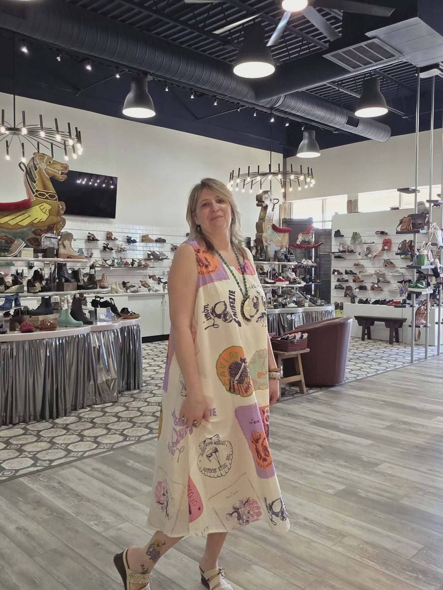 Printed Dress by Paper Lace Robin Boutique