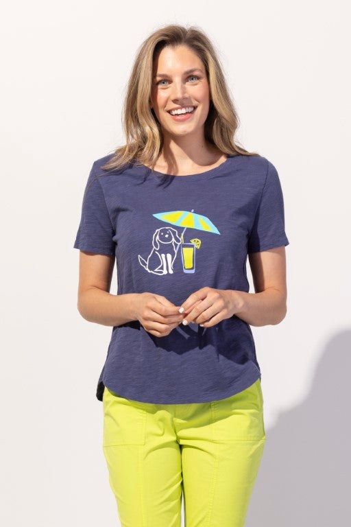 Destination Doggie Hi-Low Slub Tee
