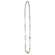 Bead and Chain Long Necklace