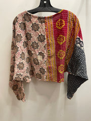 Pareo Kantha In Bloom Cropped Pullover #242 by Kantha Bae