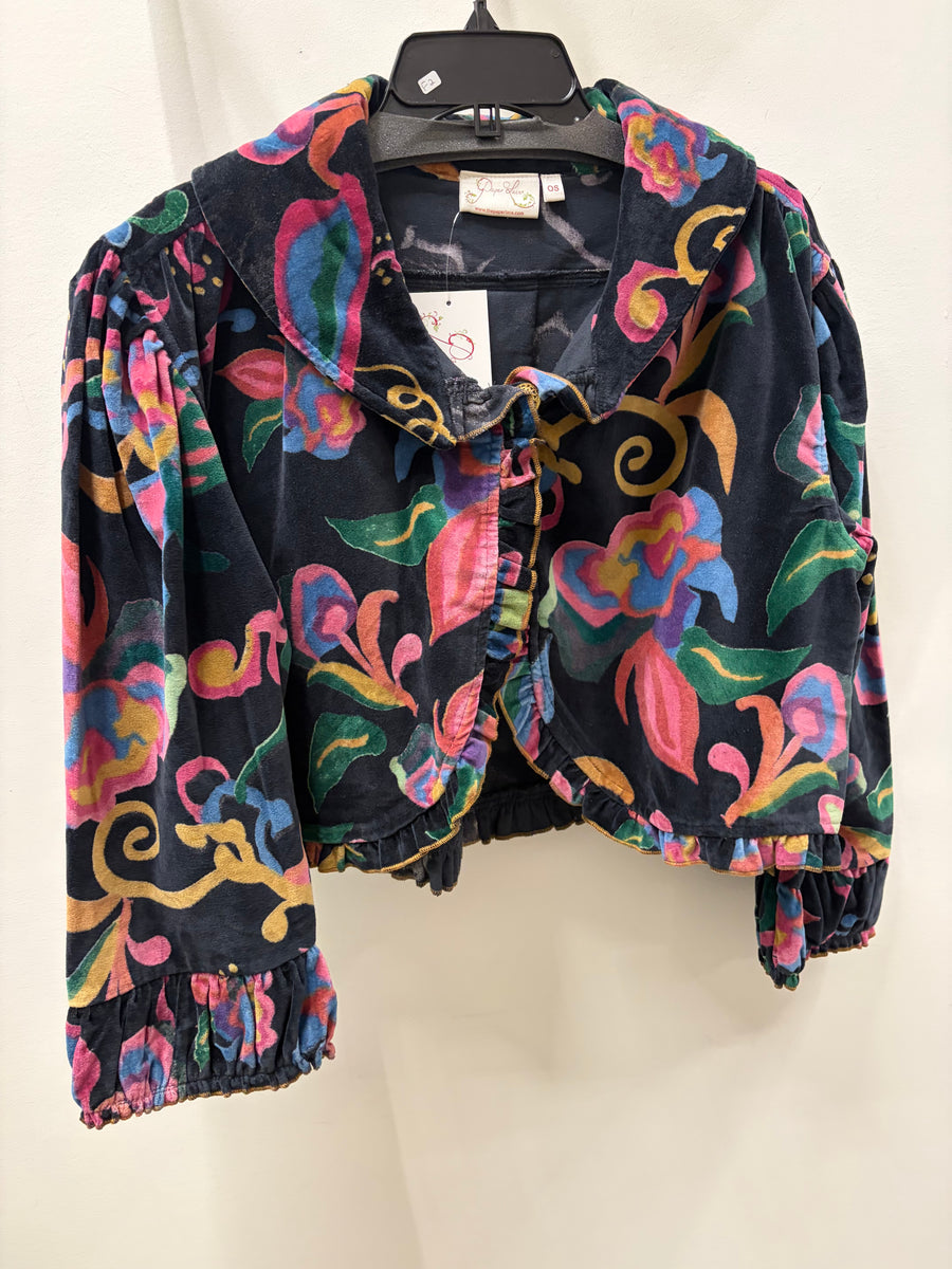 Velvet Ruffle Short Jacket by The Paper Lace