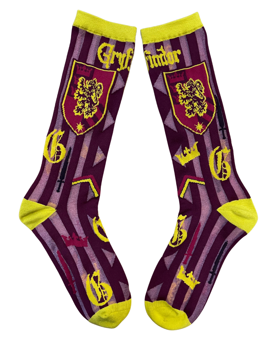 Harry Potter Gryffindor Shimmer Sheer Mid High Sock
