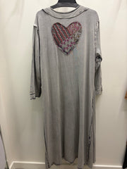 Patchwork Heart Long Duster by Paper Lace