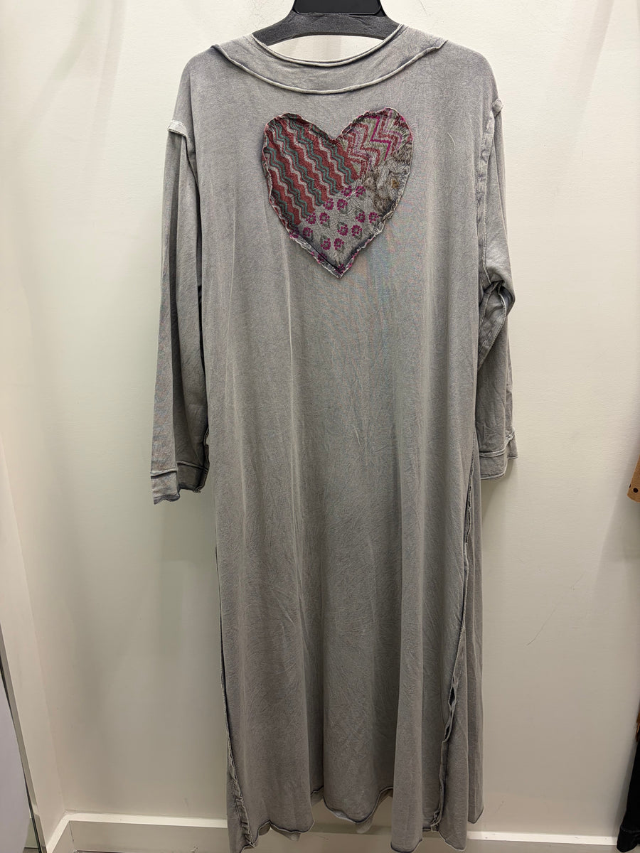 Patchwork Heart Long Duster by Paper Lace