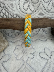 Painted Shellac Braided Bracelet