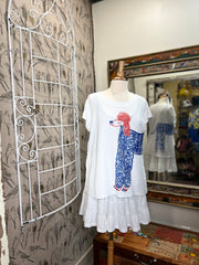 Poodle Waffle Top in Ritzy Print by Inoah