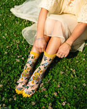Tweety Floral Sheer Crew Sock