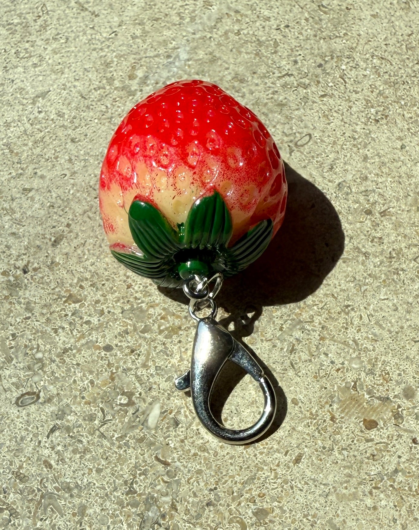 Resin Strawberry Charm Large Robin Boutique
